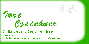 imre czeichner business card